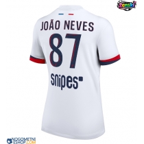 Ženski Nogometni dresi Paris Saint-Germain Joao Neves #87 Gostujoči 2025-26 Kratek Rokav
